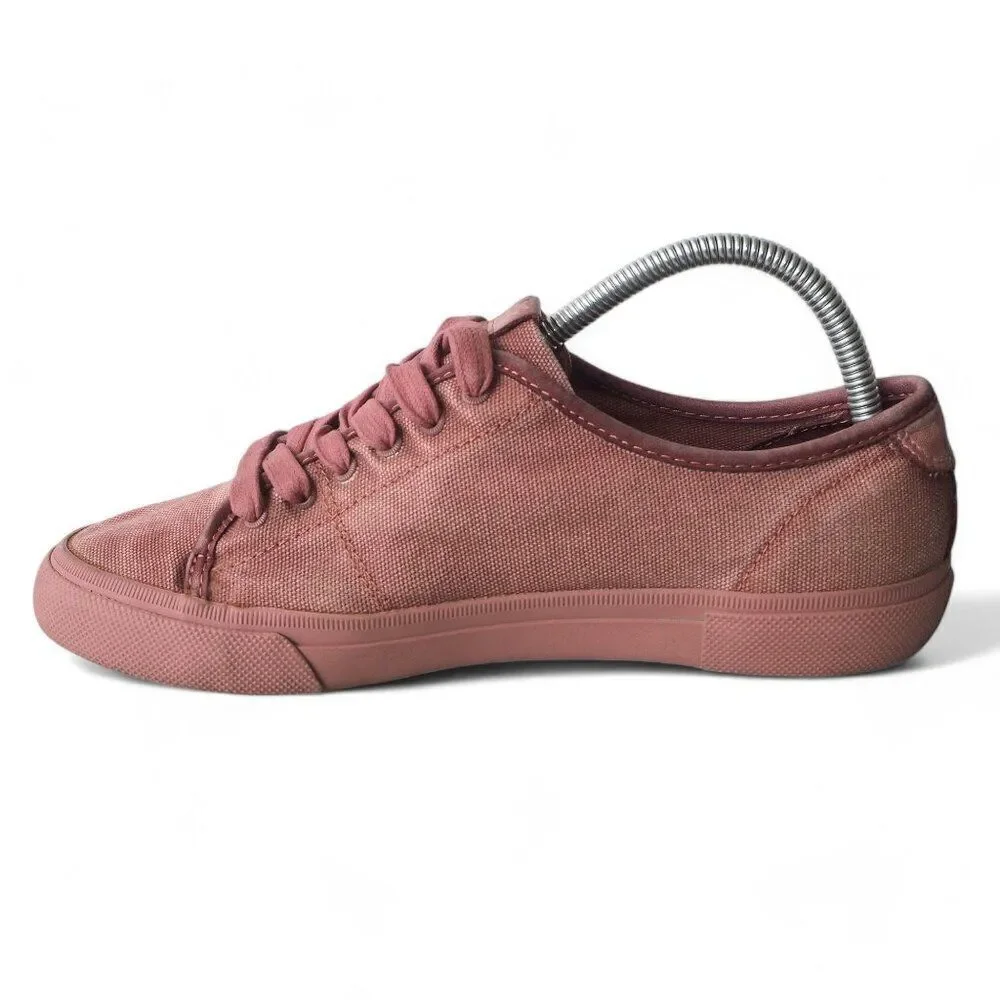 Frye Gia Washed Canvas Casual‎ Sneakers Blush Pink 3470246-DSR Women's 9M
